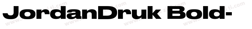JordanDruk Bold字体转换